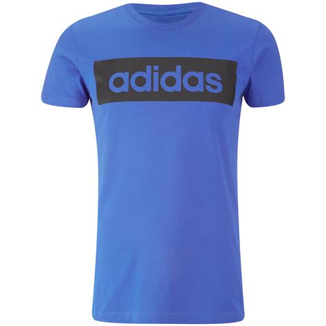 adidas sportshirt blauw|Men's Blue T.